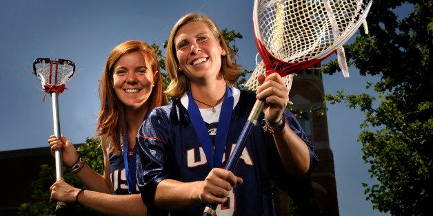 Caroline Cryer, an attacker, from Centennial and Devon Wills, goalie, of Denver, were on the USA 2009 Elite World Cup Team that won the FIL Women's Lacrosse World Cup 2009 in Prague. Joe Amon / The Denver Post (Photo By Joe Amon/The Denver Post via Getty Images)
