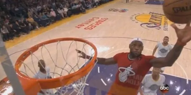 LeBron James misses alley-oop dunk, Kobe thinks it's funny (VIDEO