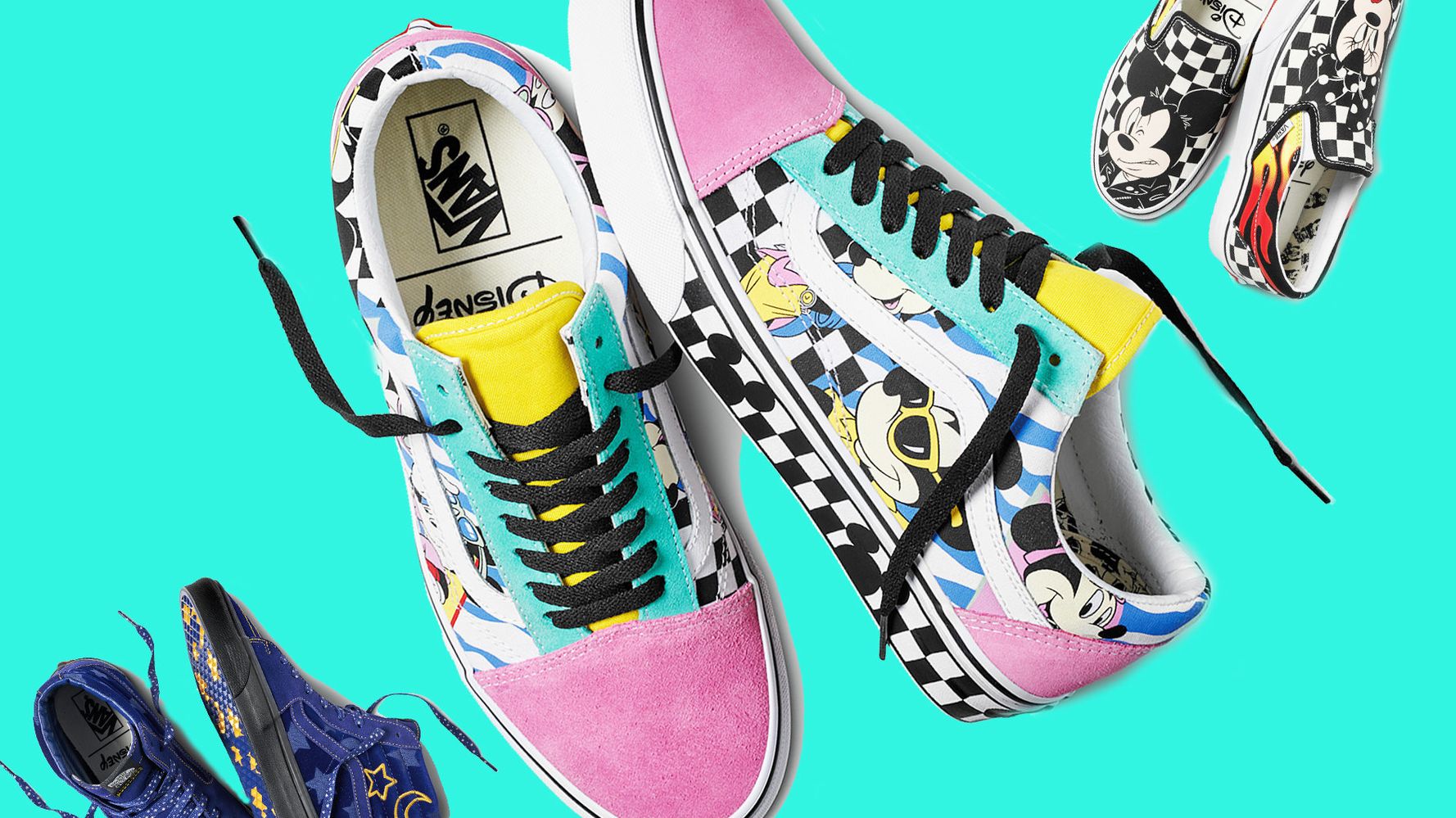 preocupación Establecer Mediante Disney Vans Launched In The UK To Celebrate Mickey Mouse's 90th Anniversary  | HuffPost UK Life