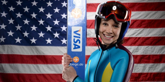 PARK CITY, UT - OCTOBER 01: Ski Jumper Sarah Hendrickson poses for a portrait during the USOC Media Summit ahead of the Sochi 2014 Winter Olympics on October 1, 2013 in Park City, Utah. (Photo by Harry How/Getty Images)