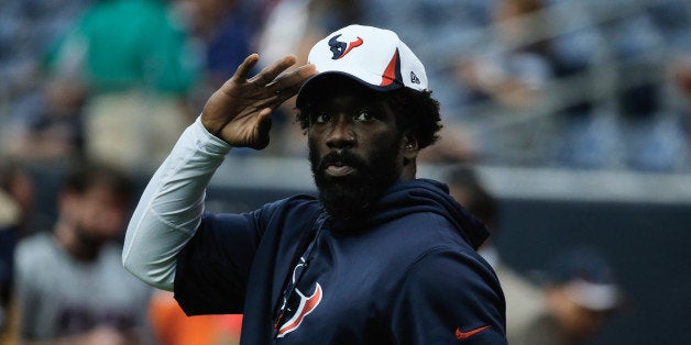 HOUSTON, TX - AUGUST 17: Ed Reed #20 of the Houston Texans waits on the field before the start of the preseason game against