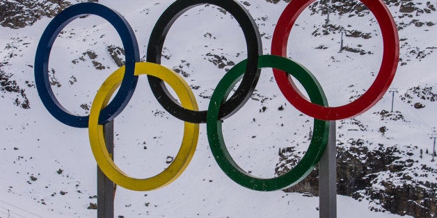 WHISTLER, CANADA - NOVEMBER 25: The Olympic Rings at the top of Whistler Mountain are viewed on November 25, 2013 in Whistler, British Columbia, Canada. The world famous ski resort, located about two hours north of Vancouver, attracts approximately 2.3 visitors each year and is noted for hosting many of the 2010 Winter Olympics events. (Photo by George Rose/Getty Images)