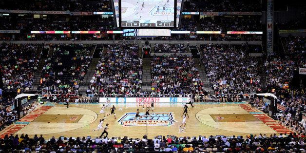 NASHVILLE, TN - APRIL 06: A general view in the second half of the game between Connecticut Huskies and Stanford Cardinal during the NCAA Women's Final Four semifinal at Bridgestone Arena on April 6, 2014 in Nashville, Tennessee. (Photo by Andy Lyons/Getty Images)