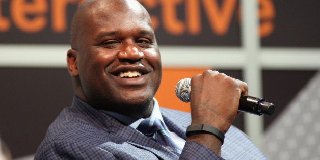 AUSTIN, TX - MARCH 09: Shaquille O'Neal speaks onstage at 'Wearables & Beyond with Shaq' during the 2014 SXSW Music, Film + Interactive Festival at Austin Convention Center on March 9, 2014 in Austin, Texas. (Photo by Andy Pareti/Getty Images for SXSW)