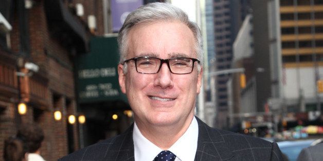 NEW YORK, NY - SEPTEMBER 11: Keith Olbermann departs 'Late Show with David Letterman' at Ed Sullivan Theater on September 11, 2013 in New York City. (Photo by Taylor Hill/FilmMagic)