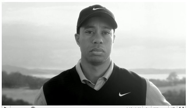 tiger woods comeback commercial