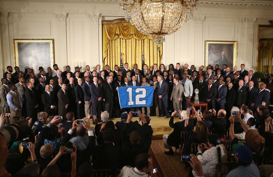 President Obama Hosts Super Bowl Champions Seattle Seahawks At The White House