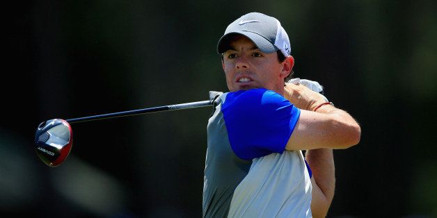 PINEHURST, NC - JUNE 15: Rory McIlroy of Northern Ireland watches his tee shot on the fourth hole during the final round of the 114th U.S. Open at Pinehurst Resort & Country Club, Course No. 2 on June 15, 2014 in Pinehurst, North Carolina. (Photo by David Cannon/Getty Images)