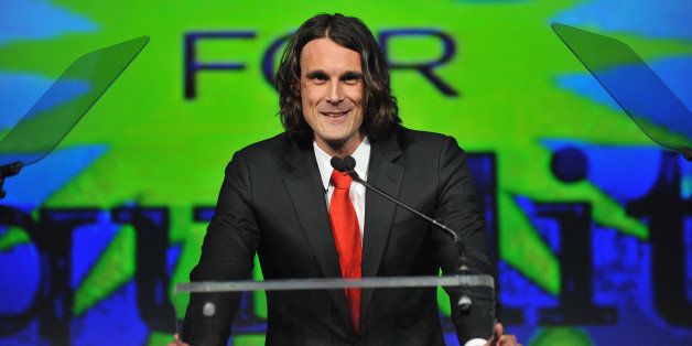 NEW YORK, NY - APRIL 04: NFL player Chris Kluwe speaks onstage at the fifth annual PFLAG National Straight for Equality Awards at Marriott Marquis Hotel on April 4, 2013 in New York City. (Photo by D Dipasupil/Getty Images for PFLAG)