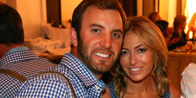 MUNICH, GERMANY - JUNE 21: Dustin Johnson attends with Paulina Gretzky the BMW International Open 25th Anniversary Party at