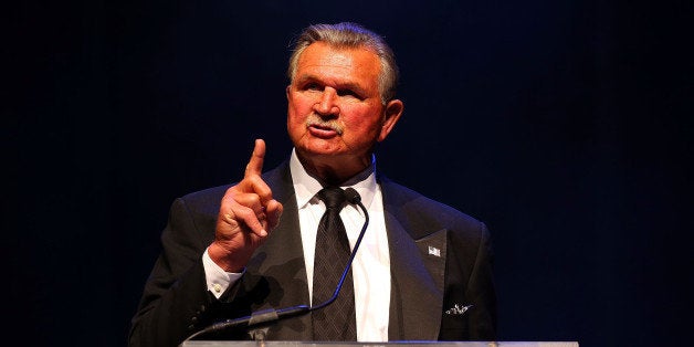 ATLANTIC CITY, NJ - MARCH 14: Mike Ditka winner of the Revel Broadcast Award for Broadcaster of the Year attends the 77th An