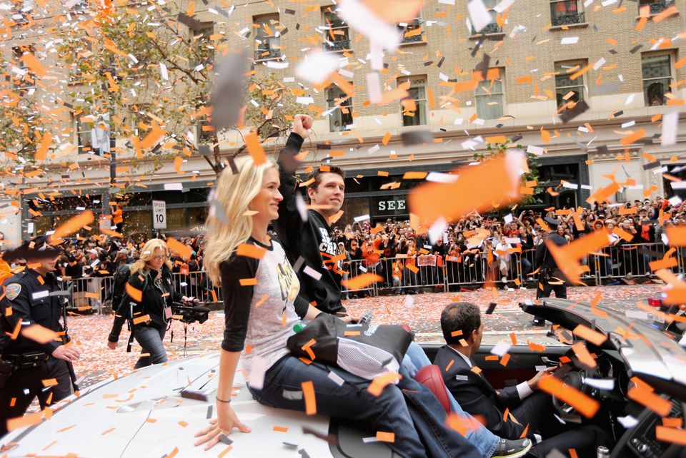 Giddy fans celebrate like crazy over the San Francisco Giants