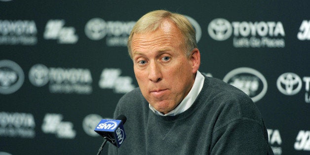 New York Jets GM John Idzik at their training facility in Florham Park, New Jersey. (Photo By: Robert Sabo/NY Daily News via
