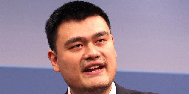 WASHINGTON, DC - MARCH 28: Former NBA player Yao Ming participates in the 35 Years of U.S.-China Relations: Diplomacy, Cultu