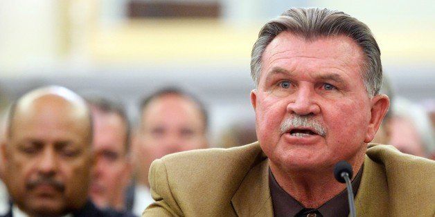 WASHINGTON - SEPTEMBER 18: Former NFL player and coach Mike Ditka speaks during a hearing of the Senate Commerce, Science and Transportation Committee on Capitol Hill September 18, 2007 in Washington, DC. Former players and league officials appeared before the committee for a hearing on the 'NFL Retirement System,' focusing on the current compensation system for retirees with claims of advanced injuries that became symptomatic after retiring from the NFL. (Photo by Win McNamee/Getty Images)