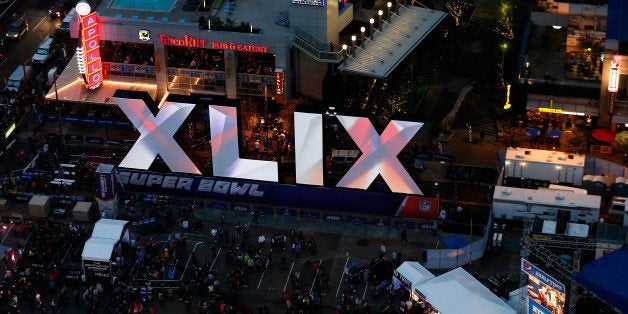 PHOENIX, AZ - JANUARY 30: General view of downtown area festivites for Super Bowl XLIX on January 30, 2015 in Phoenix, Arizona. Super Bowl XLIX, between the Seattle Seahawks and New England Patriots, will be held at the University of Phoenix Stadium on Febrauary 1, 2015. (Photo by Christian Petersen/Getty Images)