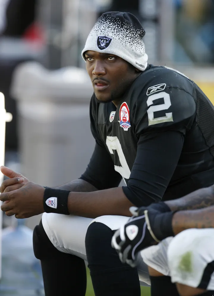 JaMarcus Russell admits he drank lean throughout college