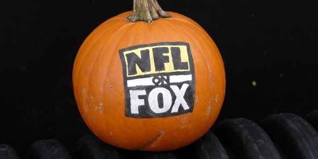 CLEVELAND, OH - OCTOBER 25, 2009: This pumpkin decorated with the Fox Sports logo was placed on the sideline during a game on October 25, 2009 between the Green Bay Packers and Cleveland Browns at Cleveland Browns Stadium in Cleveland, Ohio. Green Bay won 31-3. (Photo by: Tom Cammett/Diamond Images/Getty Images)
