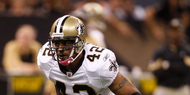 NEW ORLEANS - OCTOBER 24: Darren Sharper #42 of the New Orleans Saints in action during the game against the Cleveland Browns at the Louisiana Superdome on October 24, 2010 in New Orleans, Louisiana. (Photo by Chris Graythen/Getty Images)