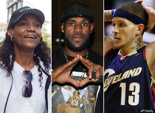 Lebrons mom clearance delonte west