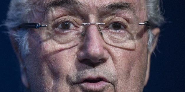 FIFA President Sepp Blatter speaks during a press conference at the headquarters of the world's football governing body in Zu