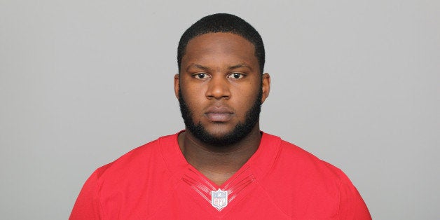 FILE - In this 2012 file photo, San Francisco 49ers Anthony Davis is shown. Right tackle Davis signed a five-year contract extension Friday, April 5, 2013 with the San Francisco 49ers, further solidifying a young offensive line. The deal is worth more than $37 million, with $17 million guaranteed. (AP Photo)