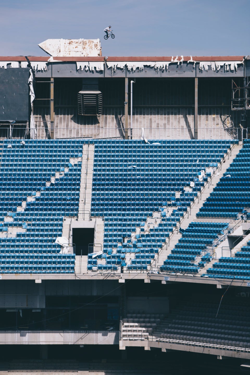 Here's What Happens When A BMX Rider Is Let Loose In An Abandoned Football  Stadium | HuffPost Sports, image size:960x1440