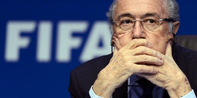 FIFA president Sepp Blatter attends a press conference on May 30, 2015 in Zurich after being re-elected during the FIFA Congr