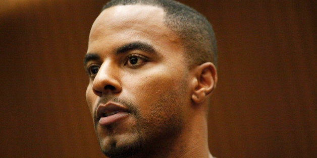 LOS ANGELES, CA FEBRUARY 20: Former NFL safety Darren Sharper pleads not guilty to charges of allegedly drugging and raping a pair of women he met at a West Hollywood nightclub, in a Los Angeles Superior courtroom February 20, 2014 in Los Angeles, California. Sharper's bail has been increased from $200,000 to $1 million. (Photo by Bob Chamberlin-Pool/Getty Images)