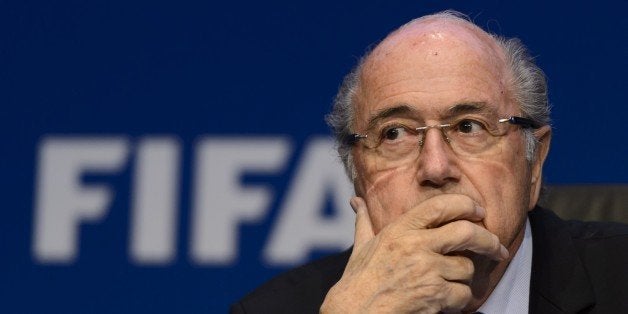 FIFA president Sepp Blatter attends a press conference on May 30, 2015 in Zurich after being re-elected during the FIFA Congr
