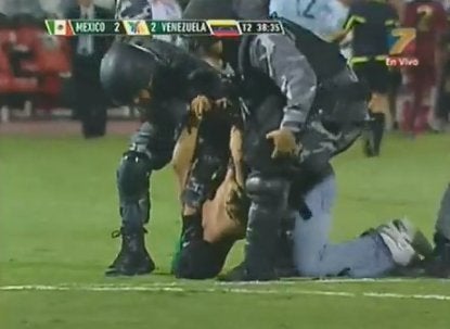 Fans Interrupt Soccer Match, Chased Around The Field By Riot Police ...