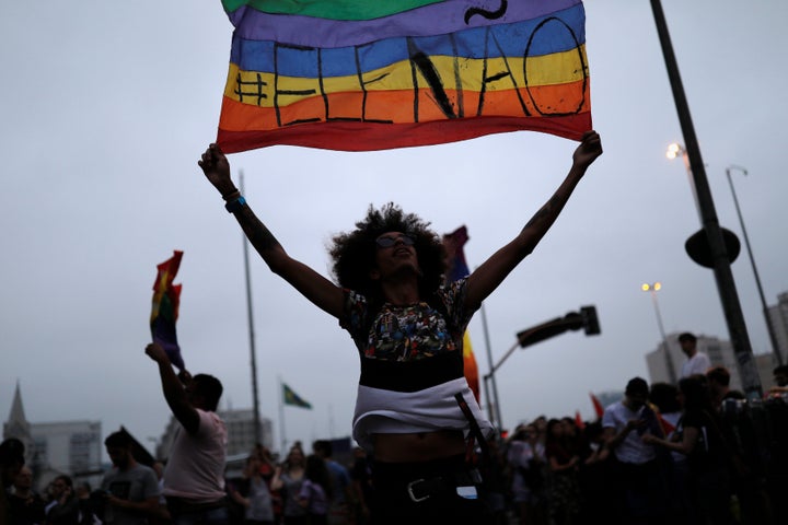 Massive feminist-led protests against Bolsonaro erupted across Brazil last weekend, calling on voters to choose anyone but the firebrand right-winger. 