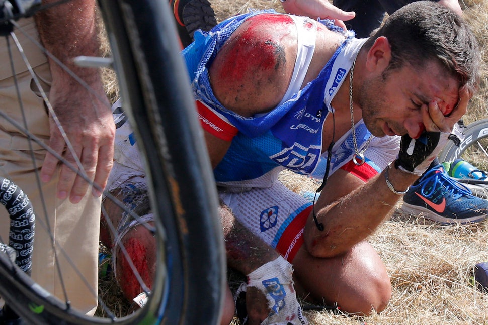 Horrible Tour De France Crash Brings Down 20 Riders, Briefly Stops Race HuffPost