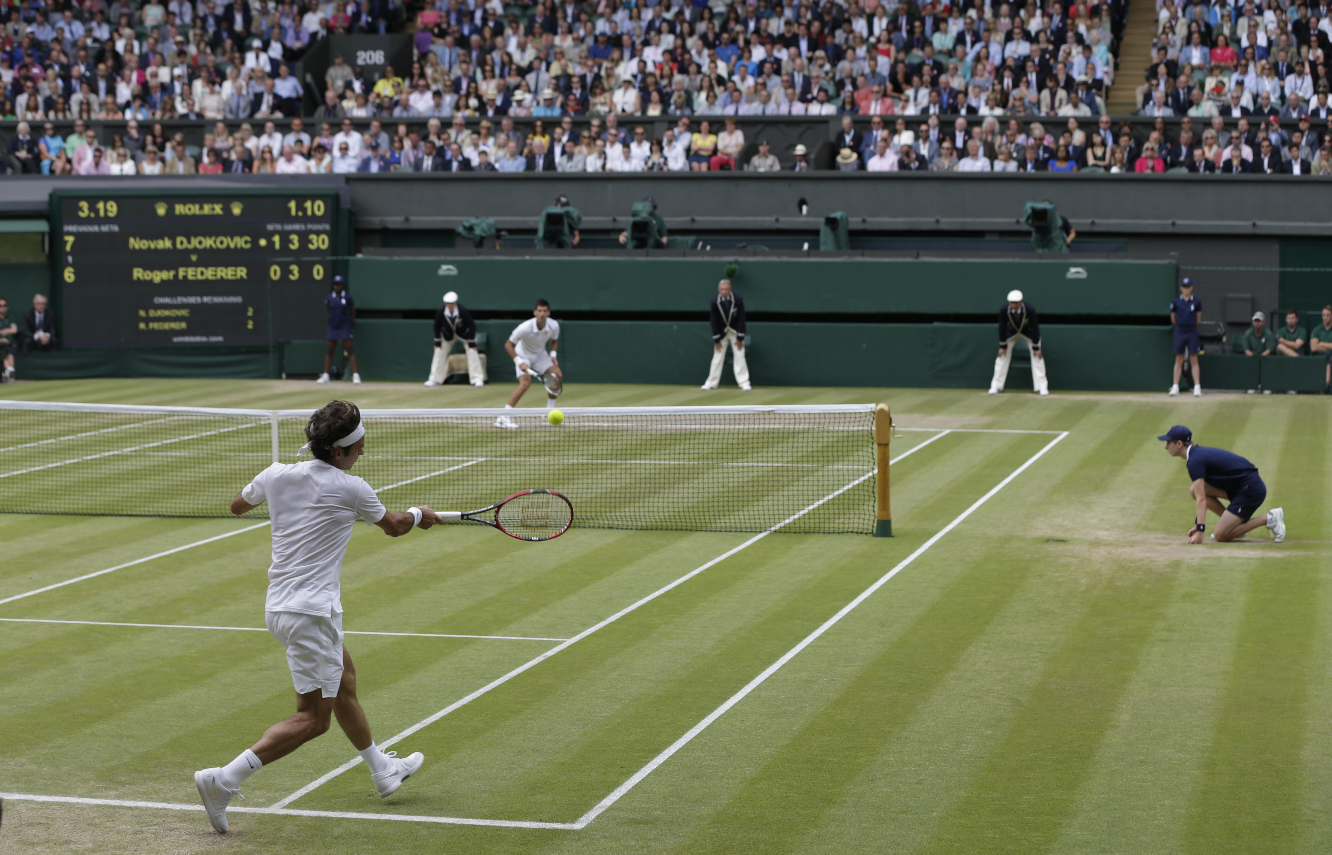 Novak Djokovic Beats Roger Federer In Four Sets To Win Wimbledon Title ...