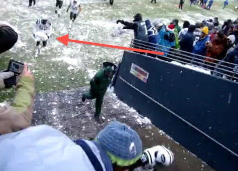 Fan Appears To Throw Snowball On Field During Bears-Seahawks Game