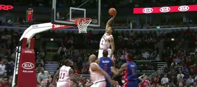 derrick rose dunk