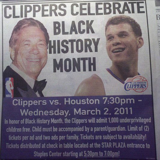 Image result for clippers black history month