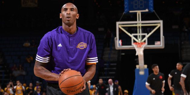 ONTARIO, CA - OCTOBER 08: Kobe Bryant #24 of the Los Angeles Lakers warms up before a preseason game against the Toronto Raptors on October 08, 2015 at Citizens Bank Arena in Ontario, California. NOTE TO USER: User expressly acknowledges and agrees that, by downloading and/or using this Photograph, user is consenting to the terms and conditions of the Getty Images License Agreement. Mandatory Copyright Notice: Copyright 2015 NBAE (Photo by Juan Ocampo/NBAE via Getty Images)