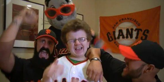 Internet star Keenan Cahill performs with S.F. Giants' Brian Wilson and  Cody Ross - CBS News