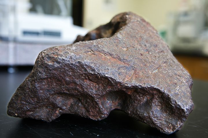 The meteorite was reportedly found on a farm in Edmore, Michigan, in the 1930s.
