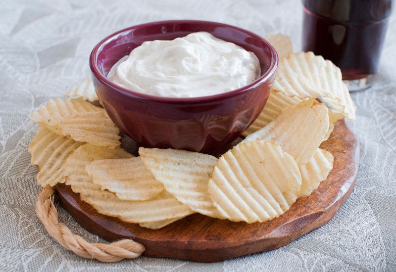 The Ultimate: 1-Ounce Snack Bag Of Potato Chips And 1/4 Cup Onion Dip (289 Calories, 10g Saturated Fat)