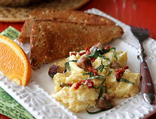 Sausage, Egg, and Orange Breakfast (Little Women by Louisa May Alcott)