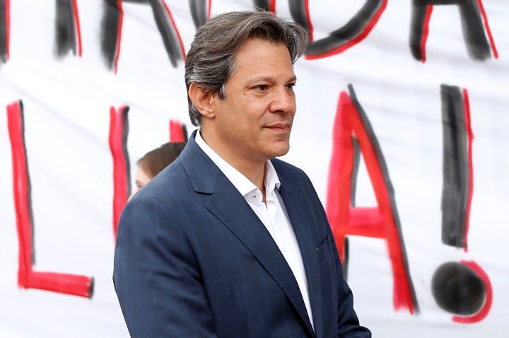 Fernando Haddad has emerged as Bolsonaro's main challenger in recent weeks, and the two are likely to face off in an Oct. 28 runoff.