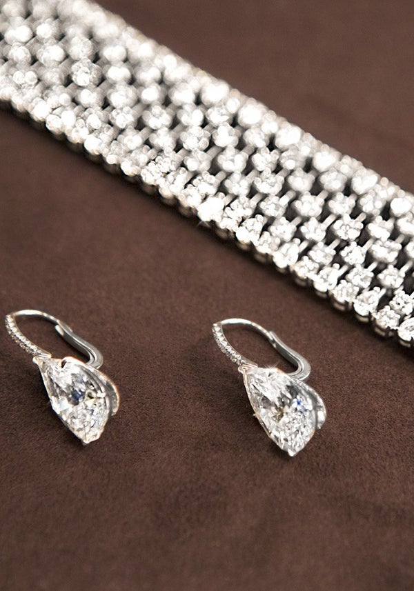 ...classic white diamonds from Leviev were the stars.