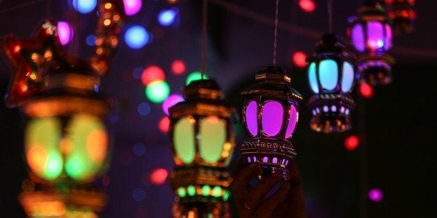 GAZA CITY, GAZA - JUNE 6: Traditional lanterns known as 'Fanous' are displayed during the Muslims holy month Ramadan in Gaza City, Gaza on June 6, 2016. (Photo by Ali Jadallah/Anadolu Agency/Getty Images)