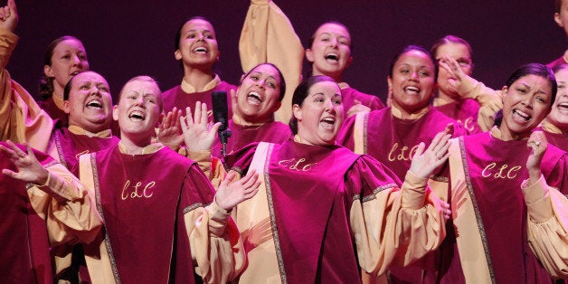 OAKLAND, CA - OCTOBER 04: Christian Life Center Mass Choir, Winner Best Large Choir, performs onstage at Verizon's How Sweet the Sound at Oracle Arena on October 4, 2011 in Oakland, California. (Photo by Christopher Polk/WireImage)