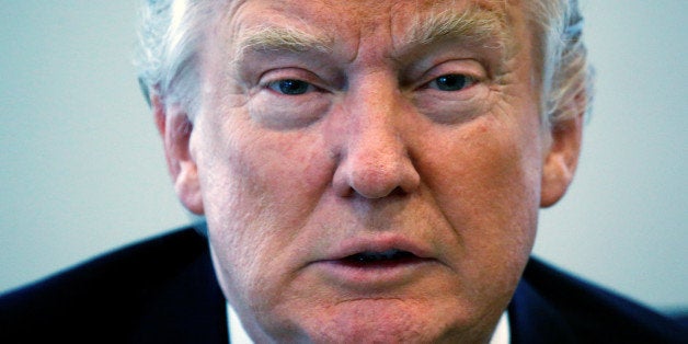 Republican presidential nominee Donald Trump speaks during a round table with the Republican Leadership Initiative at Trump T