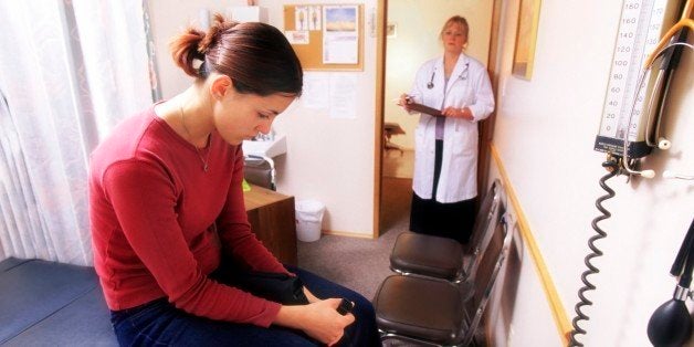 Young woman in a doctor's office