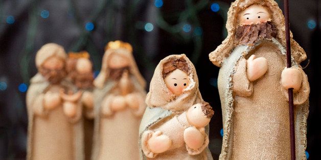 Nativity figurines.