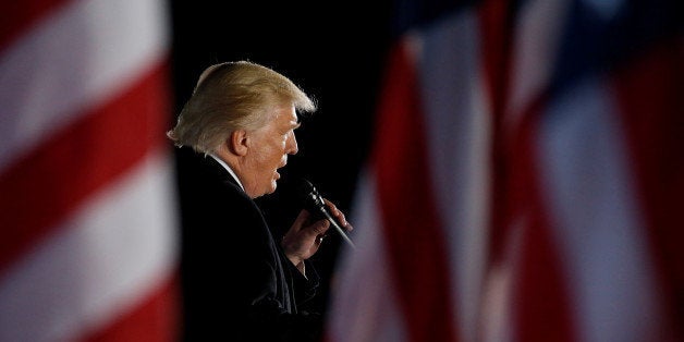 U.S. President-elect Donald Trump delivers remarks at a Make America Great Again welcome concert in Washington, U.S. January